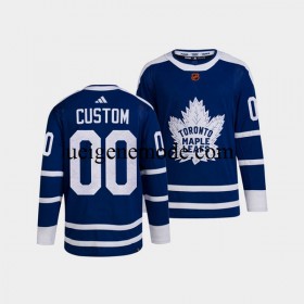 Herren Toronto Maple Leafs CUSTOM Eishockey Trikot Adidas 2022 Reverse Retro Blau Authentic